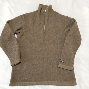 Patagonia vintage Pyrenees made in USA 1/4 zip wool blend women’s pullover
